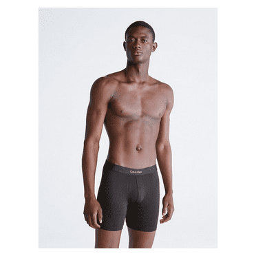 Calvin Klein NB3314001 Men's Embossed Icon Micro Long Boxer Brief, Black, Sm
