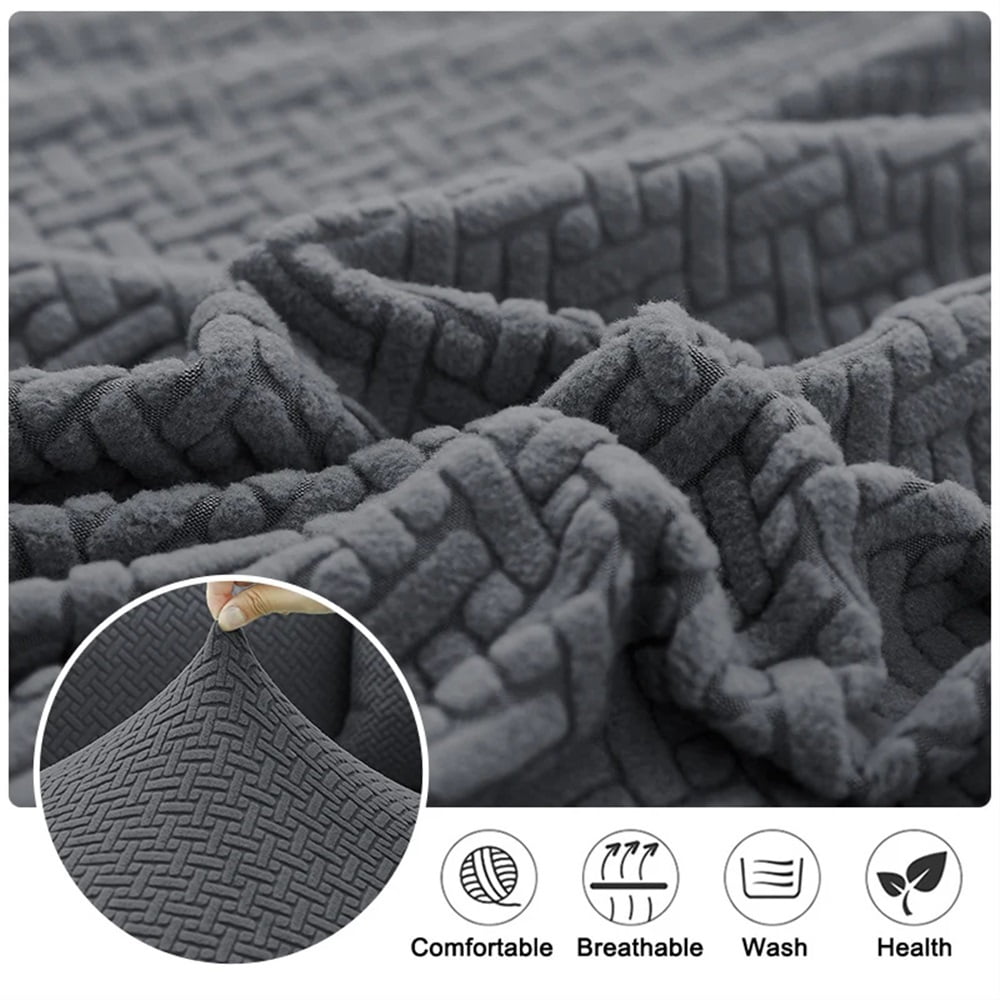 Jacquard Sofa Bed Cover Armless Sofa Cover For Living Room Plaid Straight Sofa Cover Slipcover Futon Cover For Home