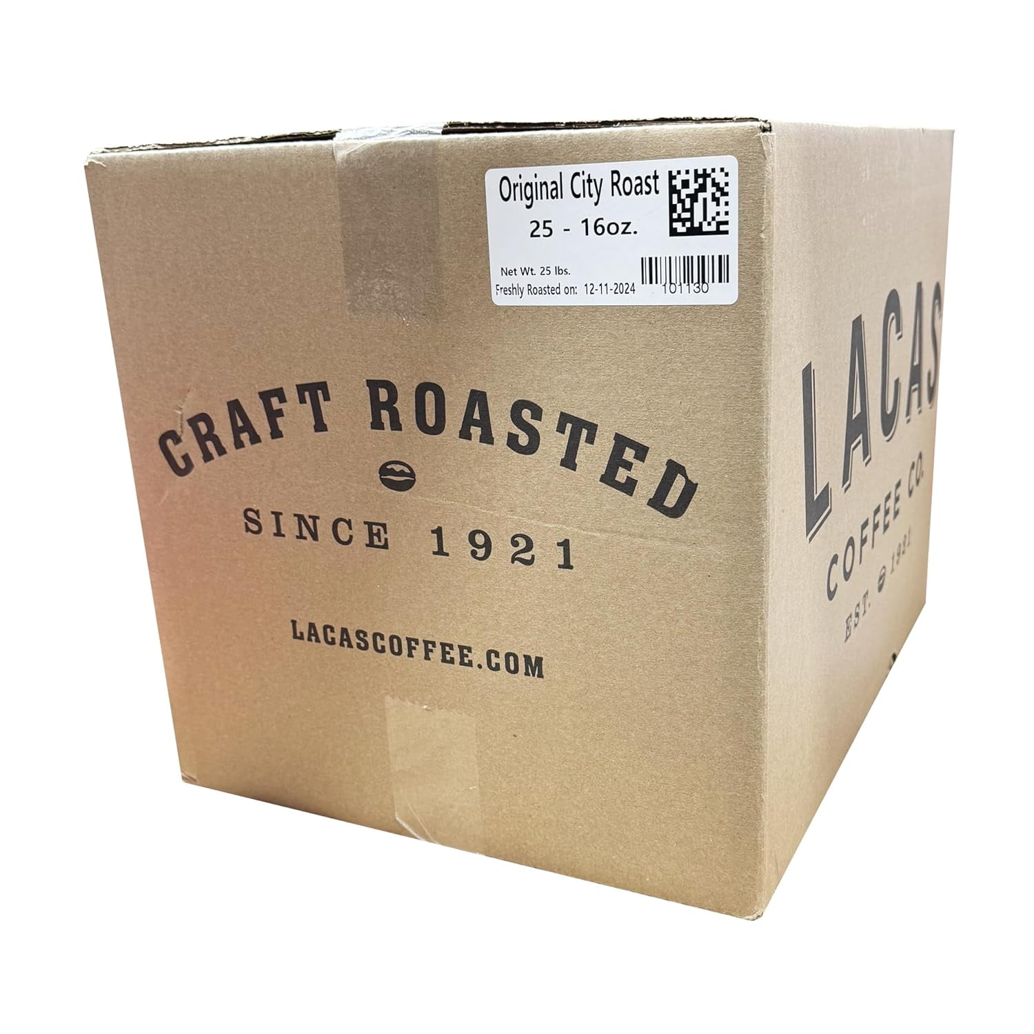 Lacas Original City Roast Ground Coffee, 25/16 oz Bags – Premium Gourmet Blend with Sweet Full-Bodied Finish – Bulk Coffee for Cafés and Restaurants