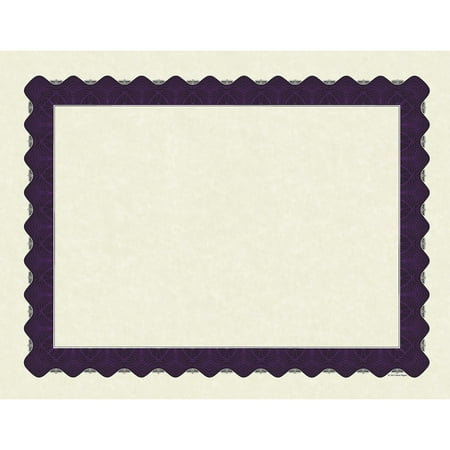 Great Papers Certificates 8.5" x 11" Beige and Matte Purple 100/Pack (961021)