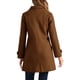 thumbnail image 3 of Abrigo de invierno para mujer con cuello Peter Pan, trench y abrigo tipo guisante XL marrón oscuro, 3 of 6