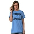 thumbnail image 3 of Virginia Settle State Map Shape Funny Plus Size Crewneck Graphic Tee Shirt Brisco Brands 2X, 3 of 5