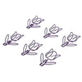 thumbnail image 1 of Pinces à Papier Fleur, Pinces à Papier Violettes Portables pour Trier les Documents et Marque-Pages, 1 of 8