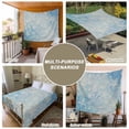 thumbnail image 6 of Blue Coastal Large Tapestry for Bedroom Wall Hanging Tapestry, Summer Ocean Starfish Conch Seashells Ceiling Backdrop Tapestries Poster Blanket Wall Decor for Teens Room Living Room Dorm 86" x 104", 6 of 8