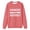Watermelon Red, variant on Black Xxl Stylish and Casual Letter-Printed Round-Neck Long-Sleeved Off-The-Shoulder Sweatshirt