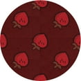 thumbnail image 1 of Ahgly Company Tapis d'Intérieur Lavables en Machine, Ronds, Rouges Transitionnels, 6' Ronds, 1 of 7