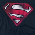 thumbnail image 2 of Superman War Torn Shield Women's T Shirt, Navy, Small, 2 of 6