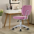 Purple PU Office Chair for Woman, Seizeen Adjustable Bling Desk Chair