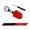 Red, variant on Carbon fiber car keychain suitable for Mercedes-Benz BMW high-end car keychain decorative pendant business gift
