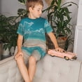 thumbnail image 4 of Balery Shopping Cart On Tropical Beach Conjunto de Pijama Infantil de Manga Corta con Estampado – Ropa de Dormir de Algodón Suave-Medium, 4 of 6