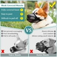 thumbnail image 3 of Dog Muzzle, Patented Mesh Muzzles for Small Medium Large Dogs, Soft Covered Mouth Guard with Adjustable Straps, Prevent Biting Chewing and Licking, 3 of 6