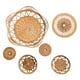 thumbnail image 4 of Juego de decoración de pared, adornos de pared artesanales tejidos de ratán únicos y decorativos, arte de pared 6 piezas, 4 of 9