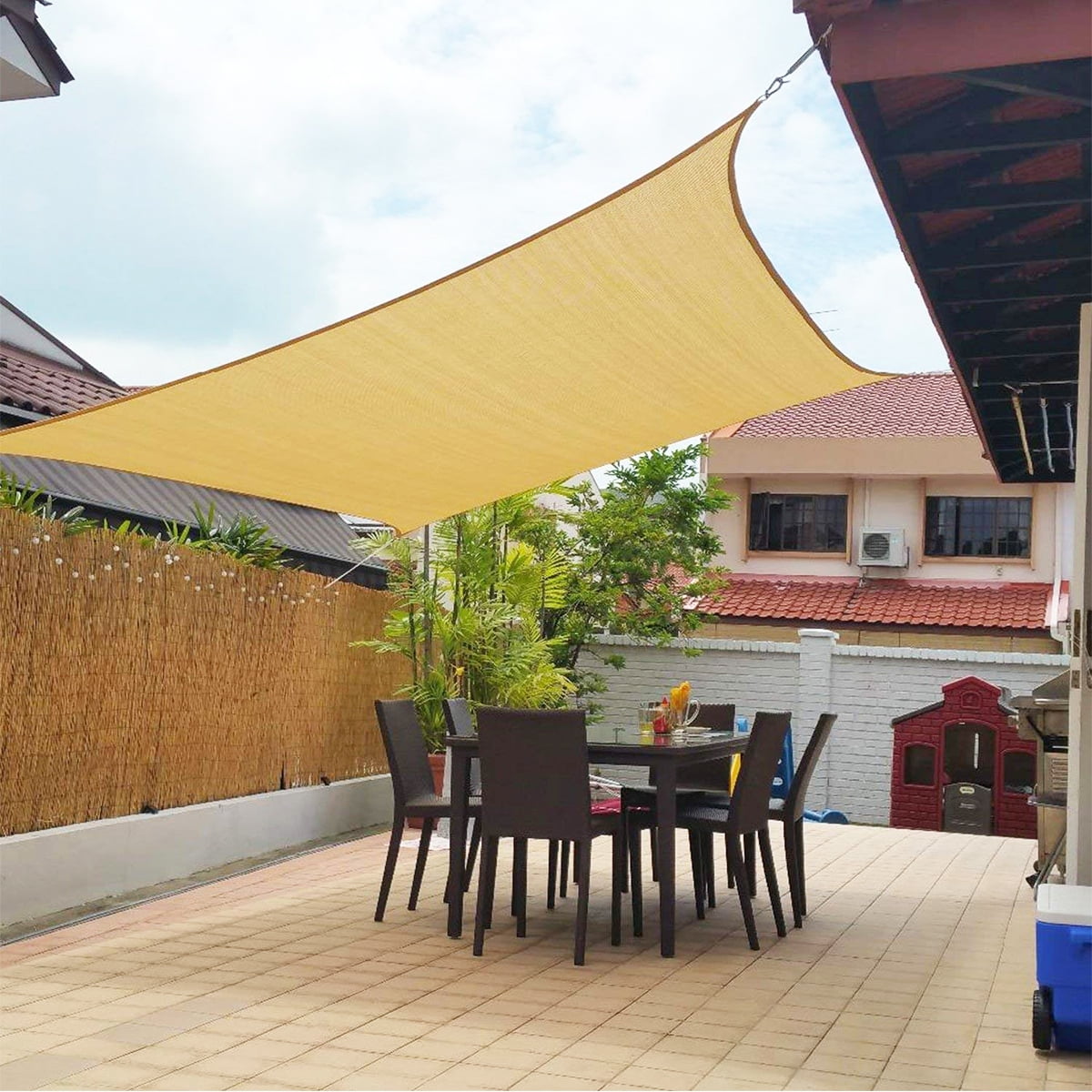 Day Plus Sun Shade Sail Garden Patio Sunscreen Awning Canopy Screen Large UV Hot