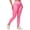 Pink, variant on Black Tights for Women Regular Fit Stretchable Fabric 7/8 Length Tummy Control High Waisted Workout Yoga Leggings Pants