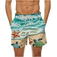 thumbnail image 2 of Hicidod Mens Swimming Trunks Quick Dry Swim Shorts with Mesh Lining Funny Print Casual Swimwear Bathing Suits Beach Short, 2 of 6