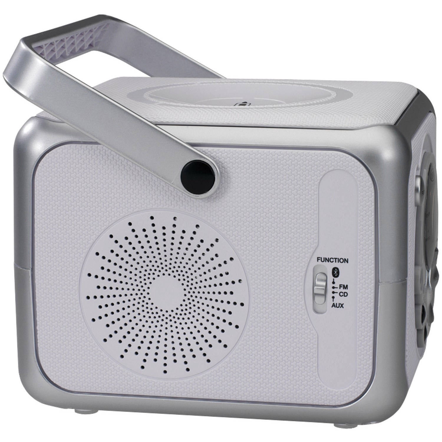 Jensen Portable Wireless BLUETOOTH Top Loading CD Player with FM Stereo Receiver Included