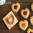 thumbnail image 6 of Wooden Cookie Stamp & Shortbread Mold Set - 3D Embossing Baking Molds for Springerle, Linzer, Maamoul Cookies | DIY Kitchen Tool, 6 of 8