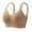05# Khaki, variant on Qwertyu Jelly Bras for Women Plus Size Soft Wireless Push Up Bra Full Supportive Older Lift Back Coverage Bralette Black Large