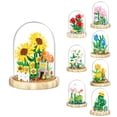 thumbnail image 4 of GloryStar Flower Building Blocks Diy Potted Flower Assembled Small Particle Building Bricks Creative Desktop Decoration P1171, 4 of 9