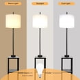thumbnail image 5 of Floor Lamp with Side Table and USB-A/USB-C Charging Station, 3 Color Temperatures, Black, 5 of 6