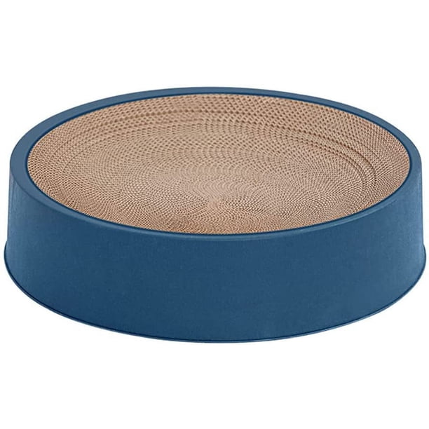 Rascador para gatos Rascador para gatos corrugado Cartón Almohadilla para rascar duradera para gatitos Rascador Salón Cama Tablero Reciclaje para protección de muebles Rascador para gatos Tazón