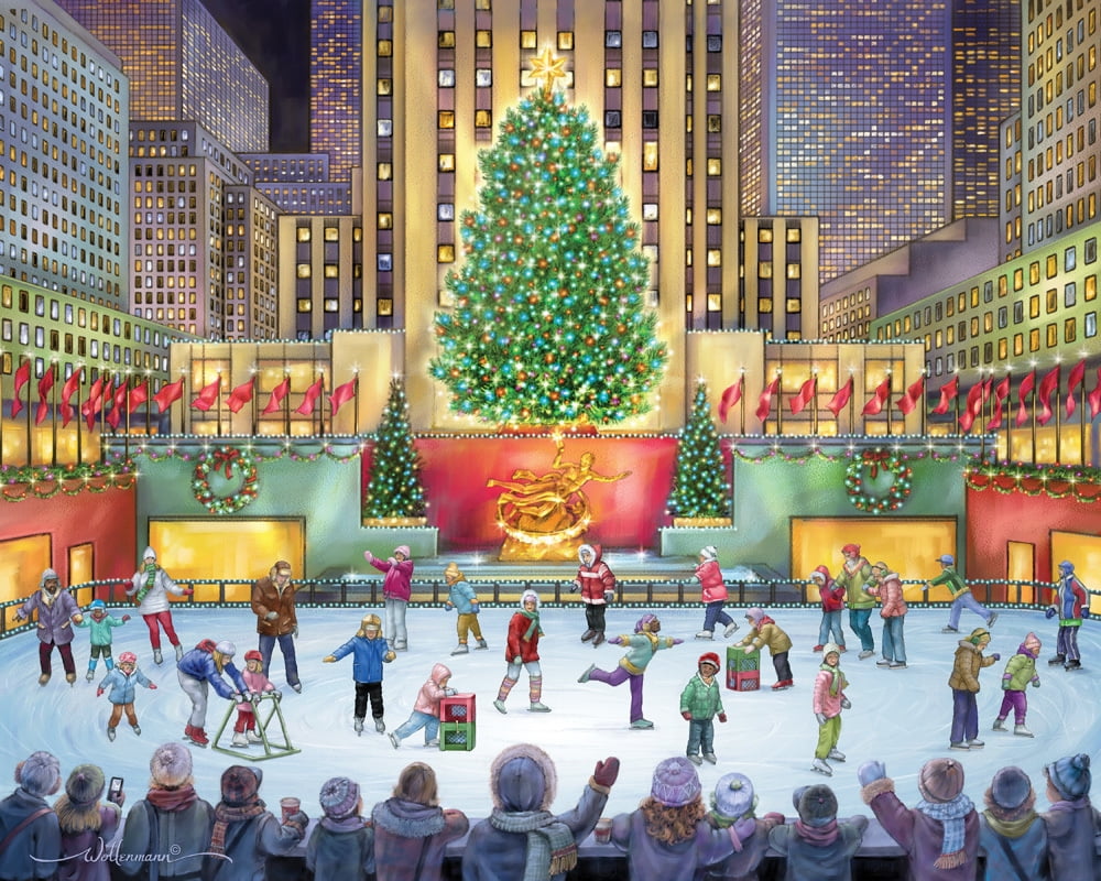 Charades lovechristmastime Vermont Christmas Company Rockefeller Center - 1000 Piece Jigsaw Puzzle
