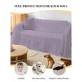 thumbnail image 4 of Purple Solid Color Couch Cover Sofa Covers 3 Cushion Sectional Couch, Aesthetics Contemporary Luxury Washable Sofa Covers Slipcover Sectional Sofa Cover, Furniture Protector 71"x150", 4 of 9