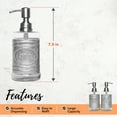 thumbnail image 5 of Autumn Alley Glass Soap Dispenser and Lotion Dispenser Set - Farmhouse Bathroom Accessories Set, 5 of 9