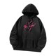 thumbnail image 3 of Sudaderas con capucha para mujer, ropa deportiva informal negra, ropa de calle elegante para otoño e invierno SG, 3 of 8