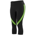 thumbnail image 1 of Femmes Action Couleur Bloc Capri XS Noir/chaux, 1 of 2