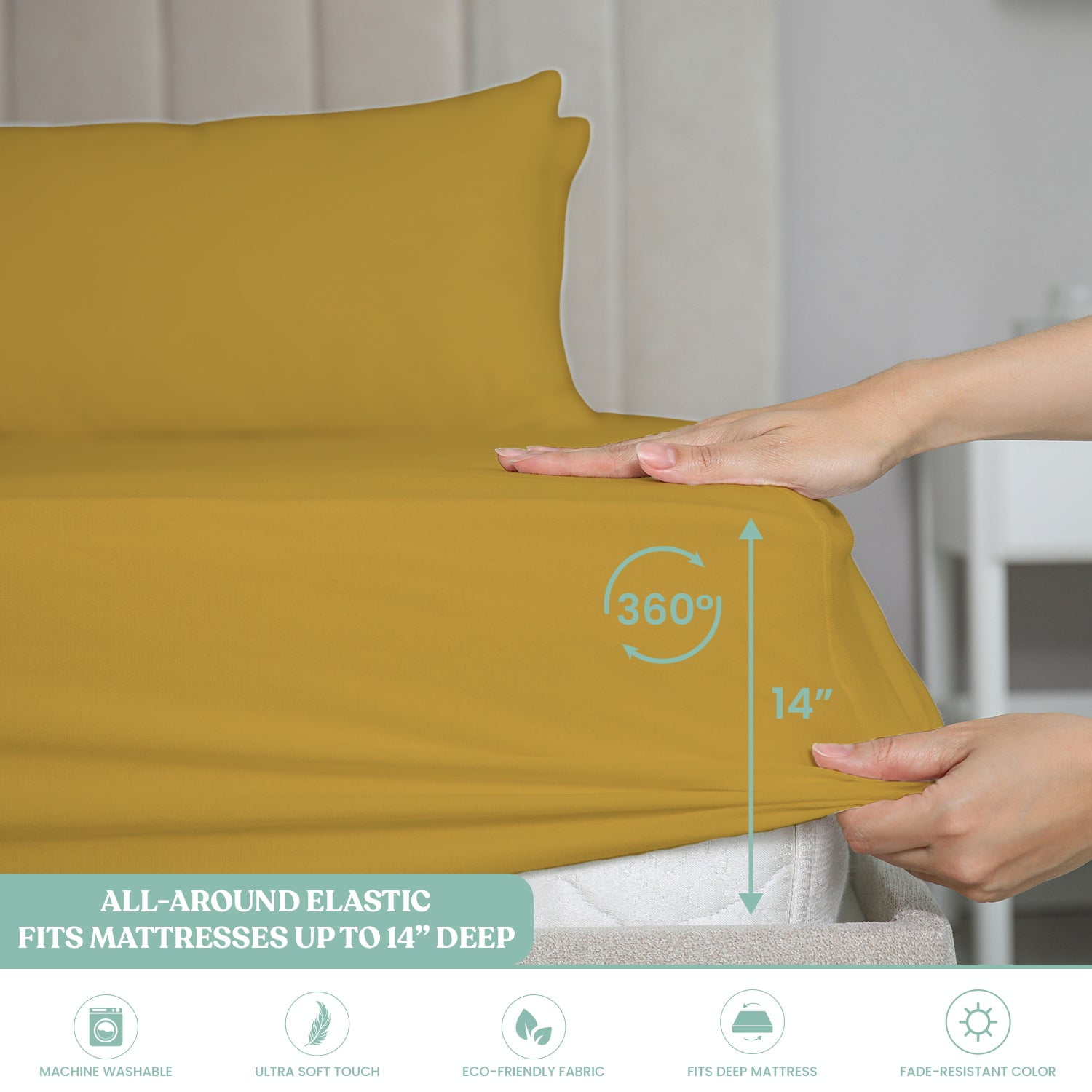 6-Piece Microfiber Bed Sheets ? Ultra-Soft, Wrinkle-Free, Deep Pocket Fit