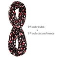 thumbnail image 2 of Wrapables Lightweight Winter Holiday Scarf, Stockings and Stars Black, 2 of 8