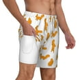 thumbnail image 3 of Picia Cartoon Squirrel pattern Mens Swim Trunks with Compression Liner Stretch Beach Shorts Quick Dry with Zipper Pockets No-Chafing Board Shorts-XX-Large, 3 of 9