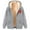 #4Gray, variant on Sweatshirts for Women, Women's Fashionable Printed Fleece Hooded Sweatshirt Jacket, #2Olive Green L