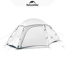 Naturehike, Hiking Tent, Large Space Outdoor Camping Tent, Lightweight Backpacking Tent with Vestibule, Waterproof Four Seasons Dome Tent, Stable Tri-Cross Support Structure, Strong Wind Resistance