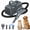 Gray, variant on EDX Dog Blower Pet Hair Dryer with Adjustable Wind Speed & Heater Temperature, High Velocity Large Dog Hair Grooming Blower, 4 Nozzles, 6.5ft Cord for Dog Hair Force Blower, Gray