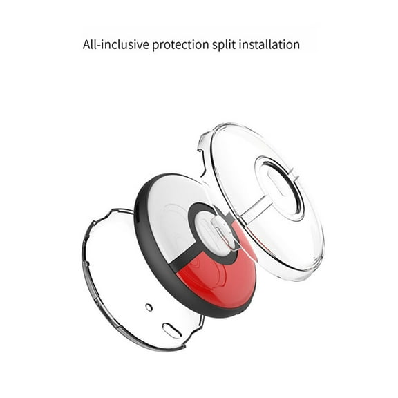 For Pokémon GO Plus  PC Crystal Protective Cover Case with Anti-fall Hand Strap