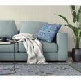 thumbnail image 6 of Vine Visions Throw Pillow with Removable Cover in Muted Blue 18x18, 6 of 6