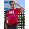 thumbnail image 2 of Retro Futuristic Collage Tie Dye Crystal Men -Image by Shutterstock, Male Small, 2 of 4