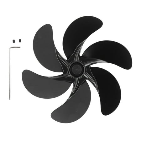 

FitBest Replacement Fan Blade Fireplace Fan Blade Replacement 6 Blades Fireplace Fan Blade Replacement Universal Aluminum Alloy Fan Blade Stove Fan Accessories