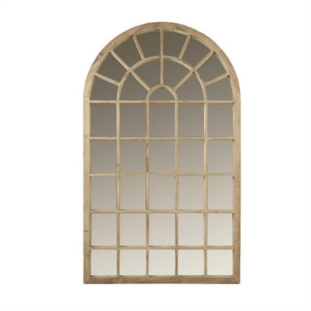 Reclaimed Heart Pine - Maklaine Mirror in Smoke Gray Solid Reclaimed Pine