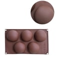 thumbnail image 3 of sweethay Molde de medio En forma de bola para tarta, molde de silicona para Fondant de Chocolate para repostería, bandeja para hornear DIY para Herramientas y accesorios para hornear, 3 of 6