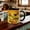 Black, variant on 11Oz Floral Mug Featuring Sunflower & Butterfly - Yellow Ceramic Coffee Cup