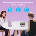 thumbnail image 4 of Magnetic Power Bank, 10000mAh Wireless Portable Charger with LED Display, Built-in Cables, Magsafe Charger with Foldable Stand, 22.5W PD Fast Charging for iPhone/Android, Purple, 4 of 6