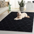 thumbnail image 3 of Safavieh Mila Harding Diamond Polyester Area Rug, Brown/Blue Black, 8' x 10', 3 of 11
