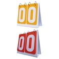 thumbnail image 5 of funtasica 2 Pieces Multi Sports Scoreboards Tabletop Score Flippers 2 digits Flip Scoreboards Score Counters for Indoor Outdoor Coaches Red Yellow, 5 of 8