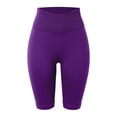 thumbnail image 5 of xfsWaSs Women's High Waisted Yoga Shorts Knee-Length Leggings Running Workout Gym Shorts Stretchy Breathable Athletic Biker Shorts for Women, 5 of 5