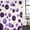Purple, variant on Pin Polka Dots Shower Curtain Set - Extra Long 72" x 96" Washable Bathtub Curtain with 12 Hooks, Modern Abstract Art Waterproof Fabric Stall Shower Curtains for Bathroom/Bathtub Décor