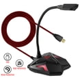 thumbnail image 3 of Amdohai Microphone d'Ordinateur USB Cool Gaming Microphone Omnidirectionnel de Bureau Micro 360° Réglable avec Interrupteur Muet, 3 of 8