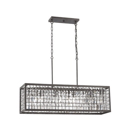 Chandeliers 4 Light With Silerdust Iron Finish Clear Crystal Inside Chandeliers 4 Light With Silerdust Iron Finish Clear Crystal Inside Wire Cage Candelabra 240 Watts